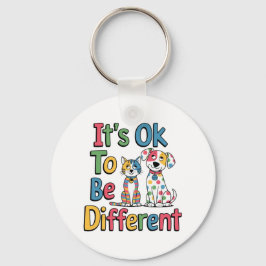 Porte-clés It's ok to be different