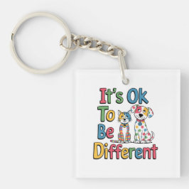 Porte-clés It's ok to be different