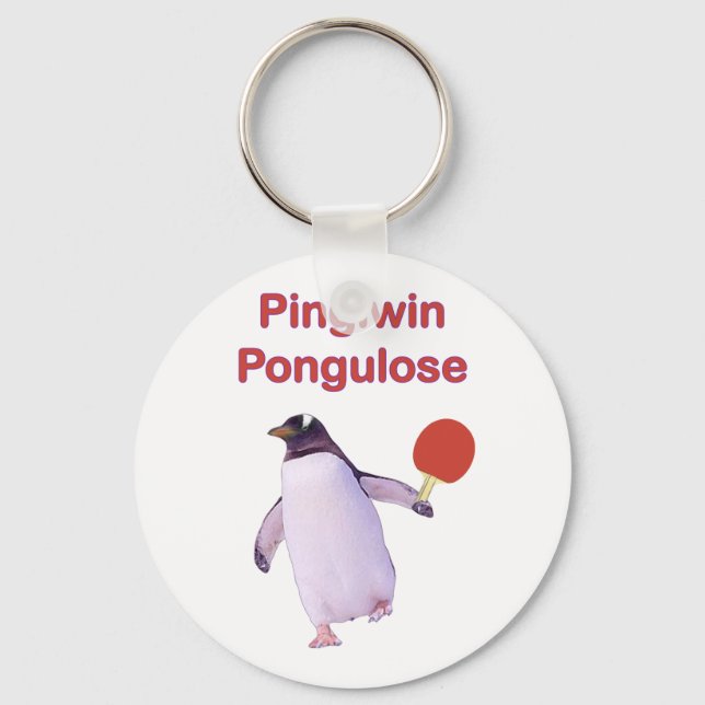 Porte-clés iWin Perdre Penguin Ping Pong (Recto)