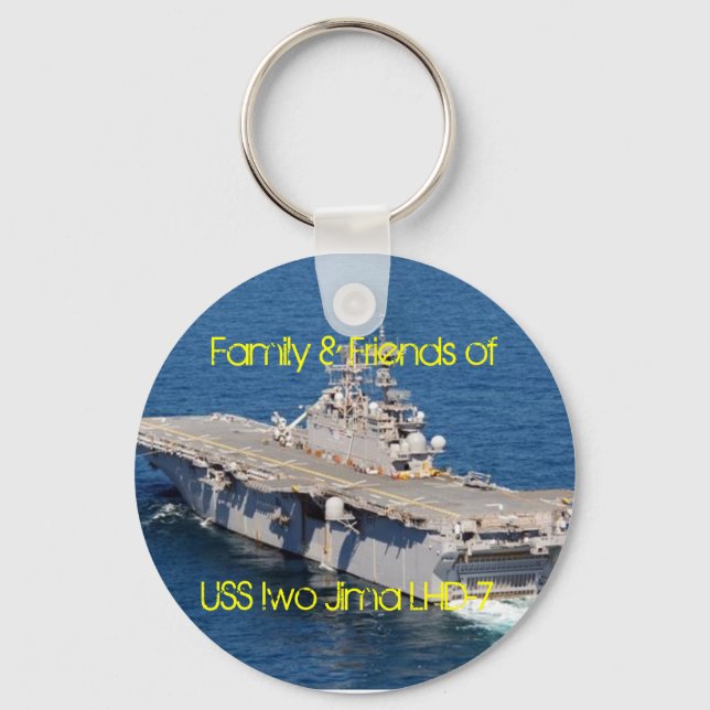 Porte-clés iwo, Famille & Amis de, USS Iwo Jima LHD-7 (Recto)