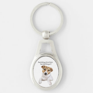 Porte-clés Jack Russell, je t'aime,