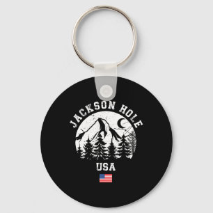 Porte-clés Jackson Hole Wyoming Station de ski alpin Amer