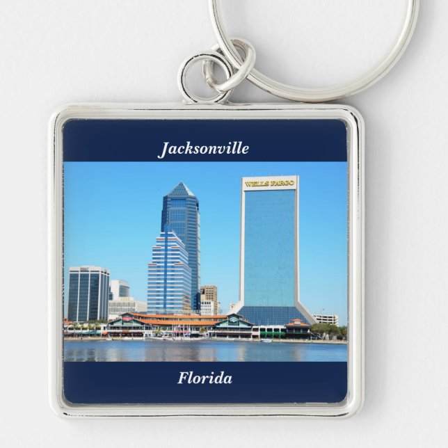 Porte-clés Jacksonville, Floride, paysage urbain (Devant)