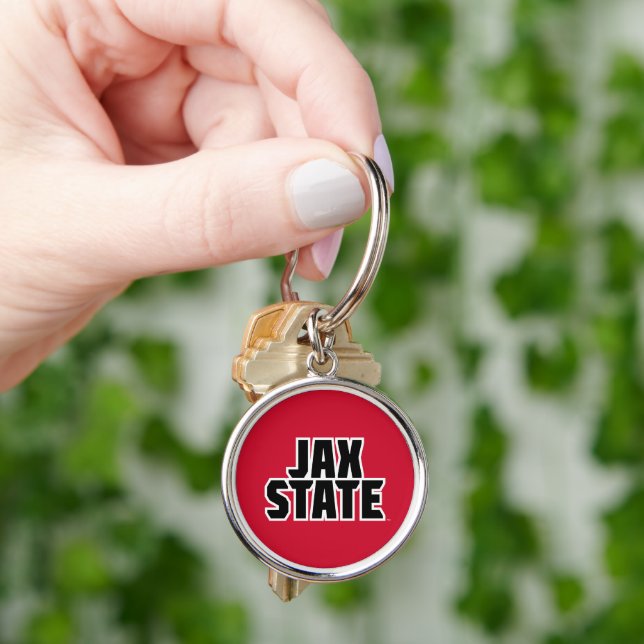 Porte-clés Jacksonville State University JAX STATE Bold Text (main)