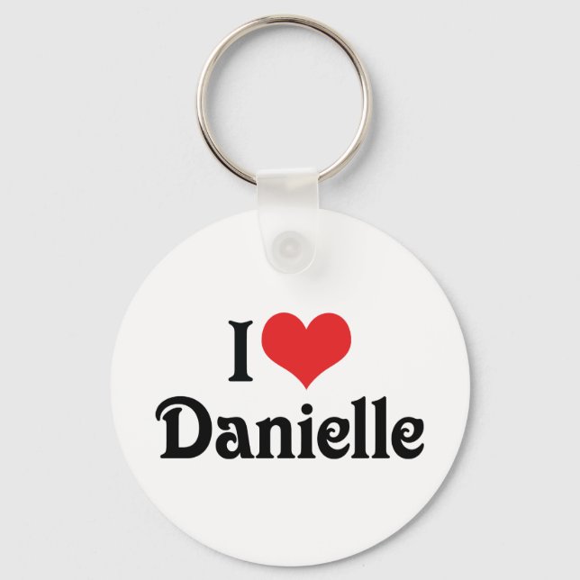 Porte-clés J'adore Danielle (Recto)