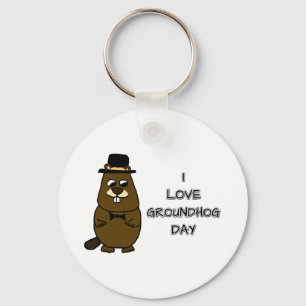 Porte-clés J'adore Groundhog Day