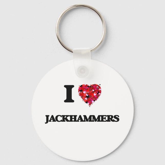 Porte-clés J'adore Jackhammers (Recto)