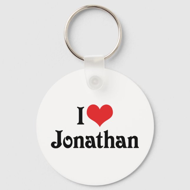 Porte-clés J'adore Jonathan (Recto)