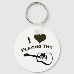 Porte-clés J'adore jouer de la guitare