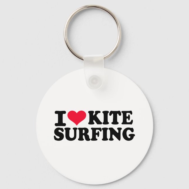 Porte-clés J'adore Kitesurf (Recto)