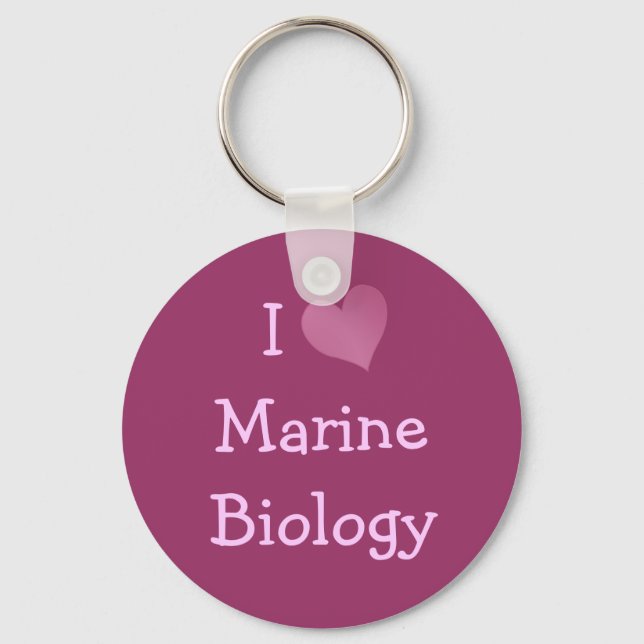 Porte-clés J'adore la biologie marine (Recto)