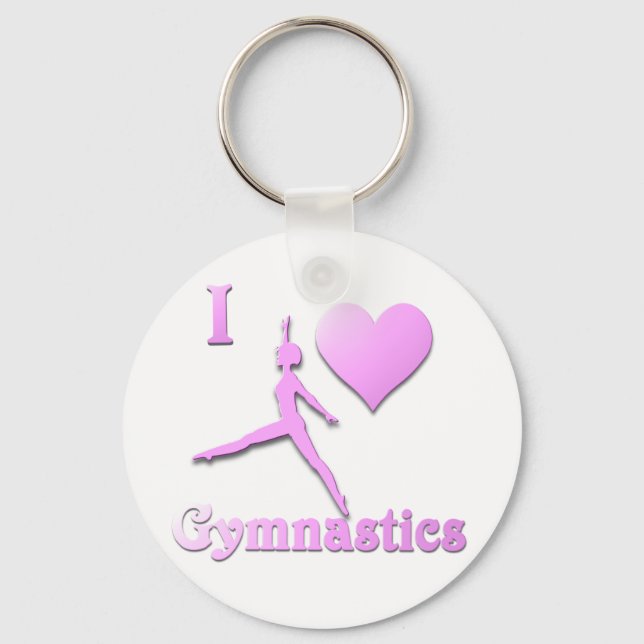 Porte-clés j'adore la gymnastique #6 (Recto)