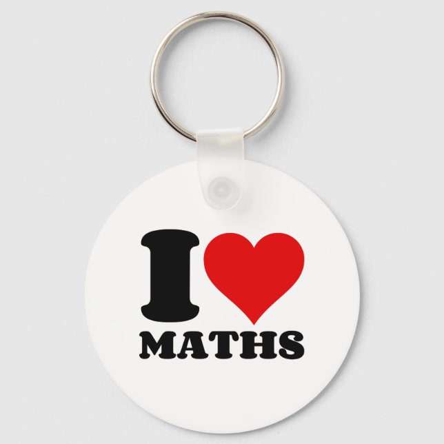 PORTE-CLÉS J'ADORE LA MATHÉTIQUE (Recto)
