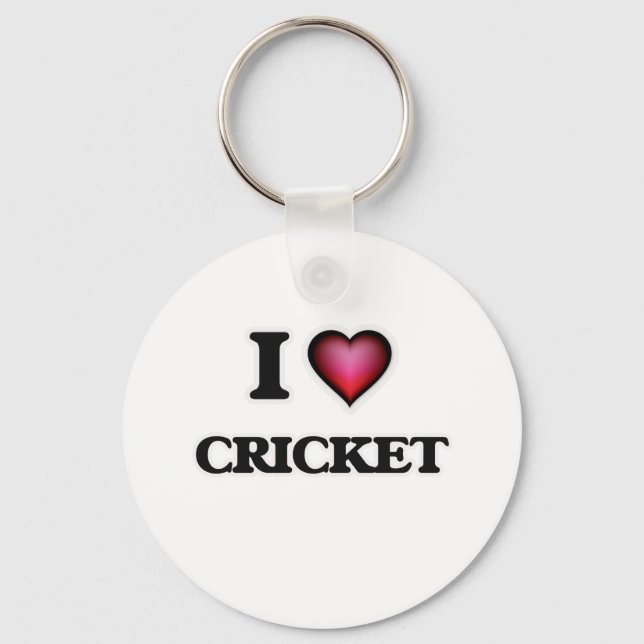 Porte-clés J'adore le cricket (Recto)