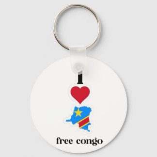 Porte-clés j'adore le design de congo