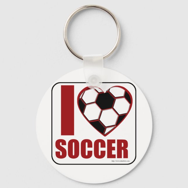 Porte-clés J'adore le football ! (Recto)