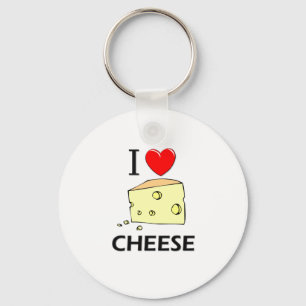 Porte-clés J'adore le fromage