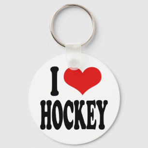 Porte-clés J'adore le hockey