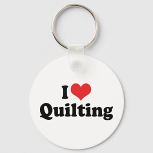 Porte-clés J'adore le quilting Heart - Couture Quilter