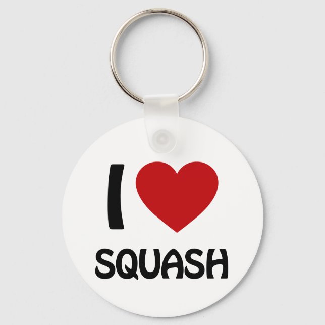 Porte-clés J'adore le squash (Recto)