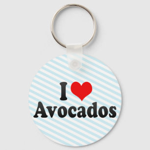 Porte-clés J'adore les Avocados