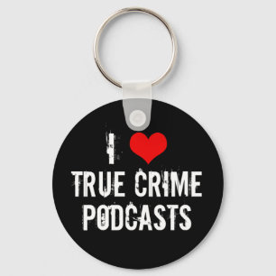 Porte-clés J'adore les baladodiffusions de crimes réels