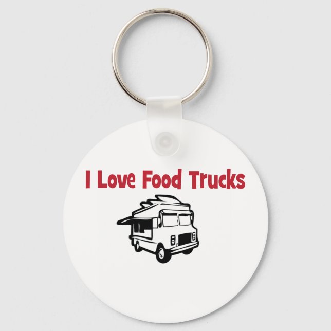 Porte-clés j'adore les food trucks (Recto)