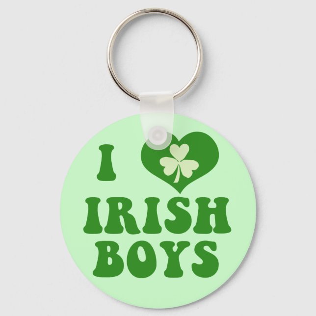 Porte-clés J'adore les garçons irlandais (Recto)