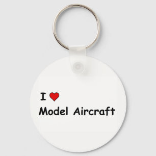 Porte-clés J'adore les maquettes d'avions