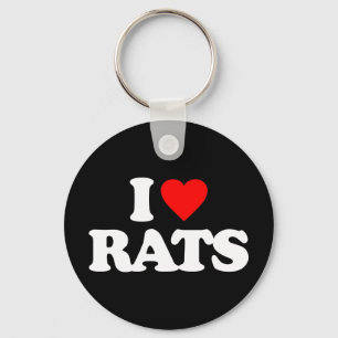 PORTE-CLÉS J'ADORE LES RATS
