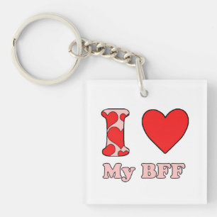 Porte-clés J'adore ma BFF