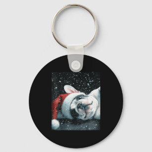 Porte-clés J'adore mon French Bulldog Noël Mignon