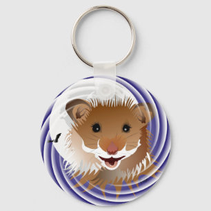 Porte-clés J'adore mon hamster