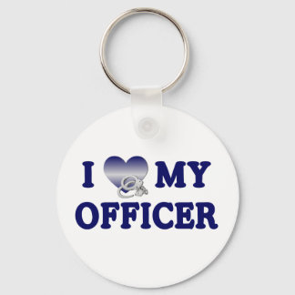 Porte-clés J'adore mon officier