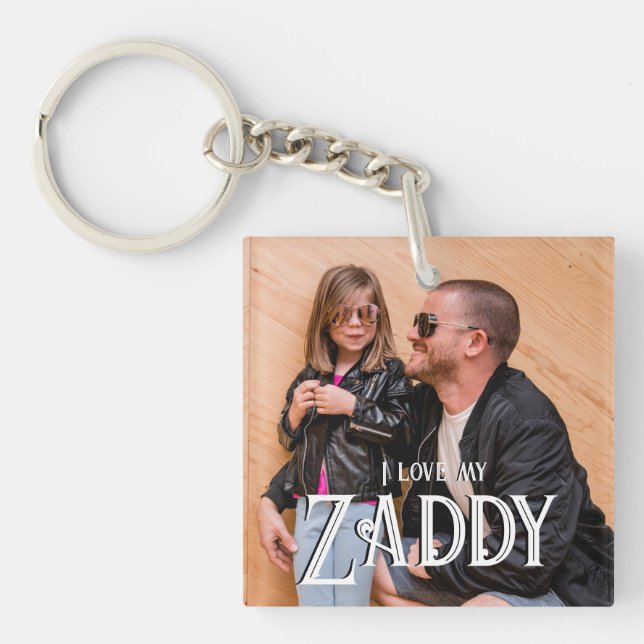 Porte-clés J'adore mon Zaddy (Devant)