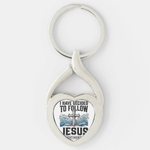 Porte-clés J'ai décidé de suivre Jésus Vintage Shirt
