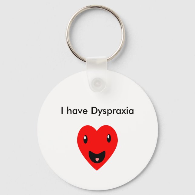 Porte-clés J'ai Dyspraxia (Recto)