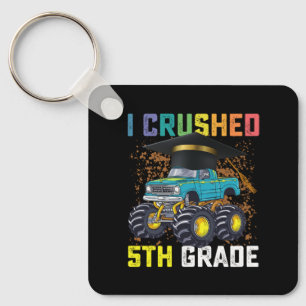 Porte-clés J'ai écrasé la remise des diplômes de camion monst