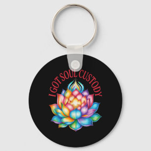 Porte-clés J'ai obtenu la garde de l'âme Lotus Divorce spirit