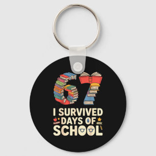 Porte-clés J'ai survécu 67 jours d'école - Enseignants Étudia