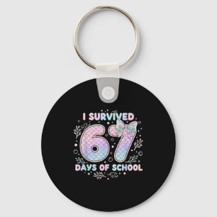 Porte-clés J'ai survécu 67 jours d'école Mermaid Coquette Bow