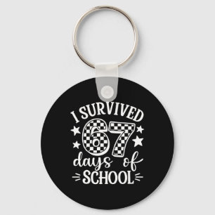 Porte-clés J'ai survécu 67 Soixante-Sept Jours D'école Profes