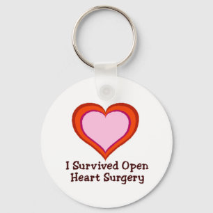 Porte-clés J'ai survécu à la chirurgie cardiaque ouverte