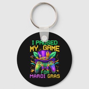 Porte-clés J'Ai Suspendu Mon Jeu Pour Mardi Gras Video Game C