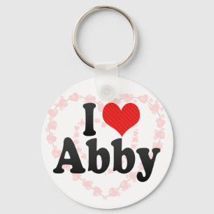 Porte-clés J'aime Abby