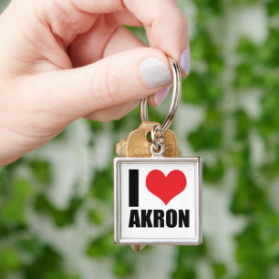 Porte-clés J'aime Akron