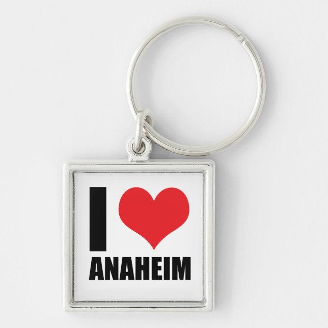 Porte-clés J'aime Anaheim (Devant)