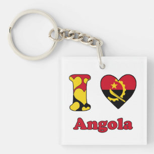 Porte-clés J'aime Angola