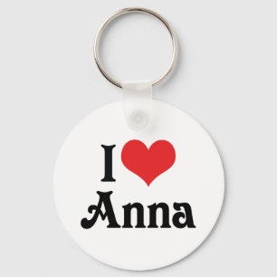 Porte-clés J'aime Anna