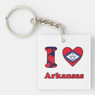 Porte-clés J'aime Arkansas